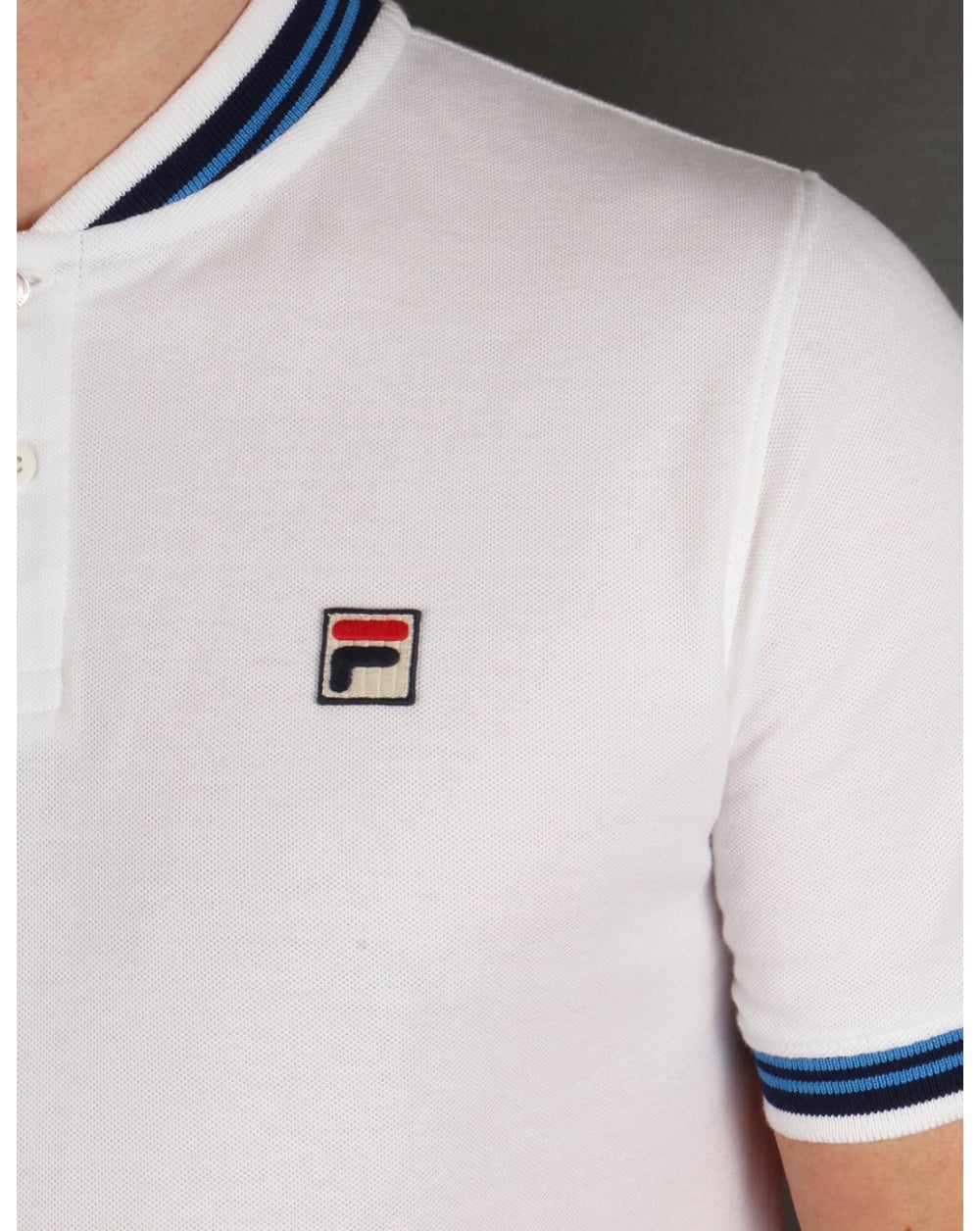 Fila Vintage Skippa Polo T-Shirt Weiß