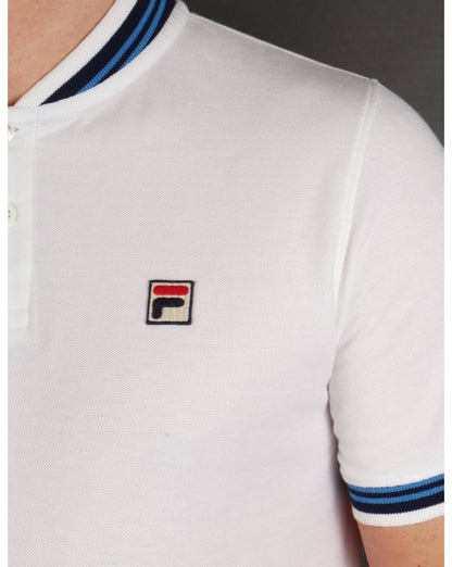 Fila Vintage Skippa Polo T-Shirt Weiß