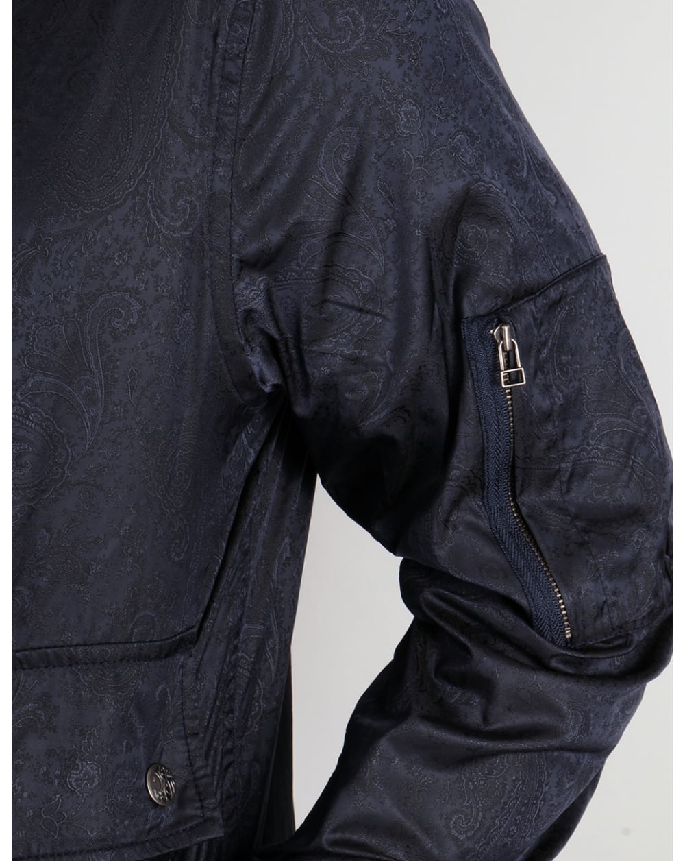 Pretty Green Wren Paisley Jacke Marineblau