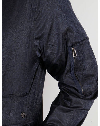 Pretty Green Wren Paisley Jacke Marineblau