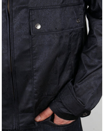 Pretty Green Wren Paisley Jacke Marineblau