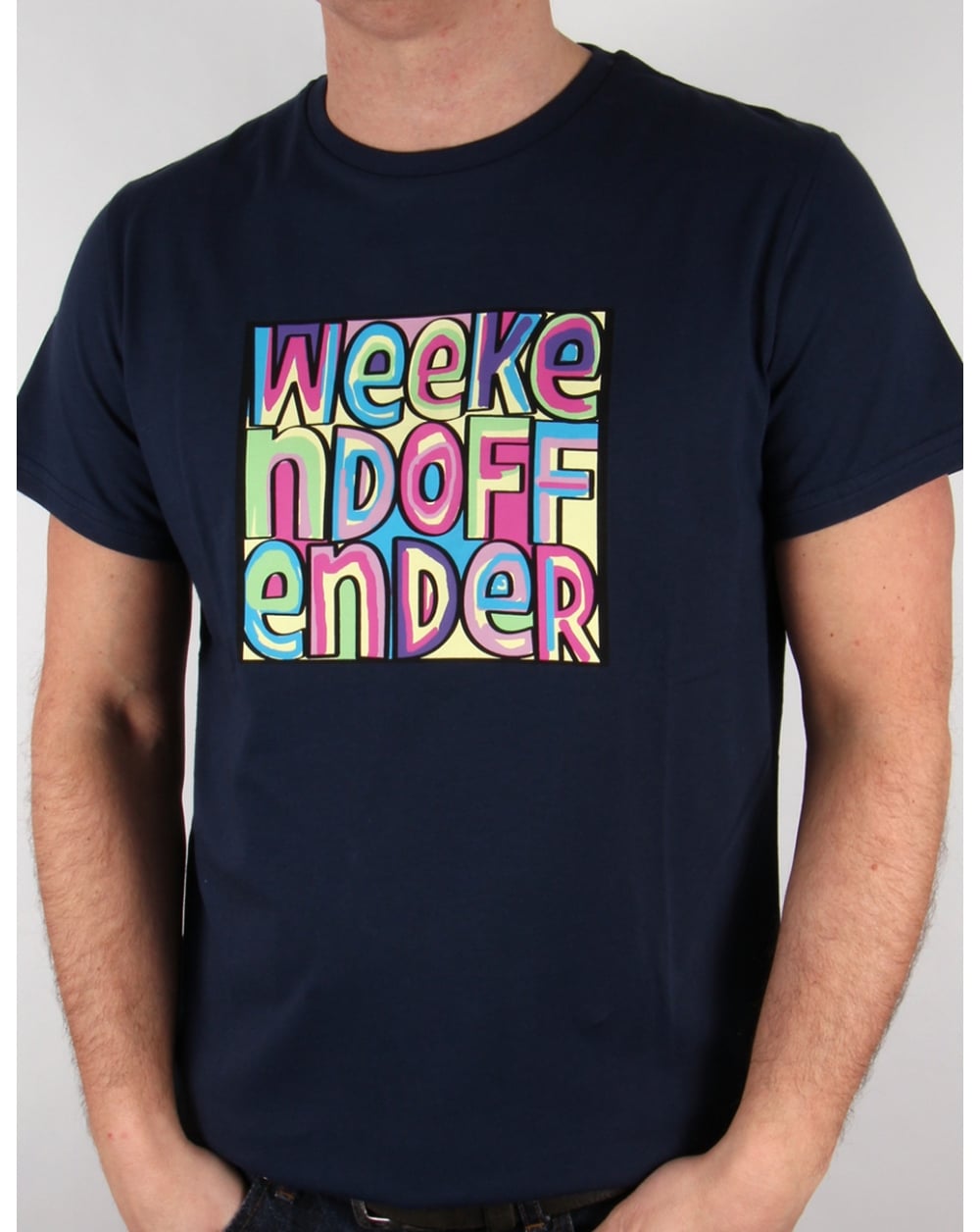 Weekend Offender Mad Cyril T-Shirt Marineblau