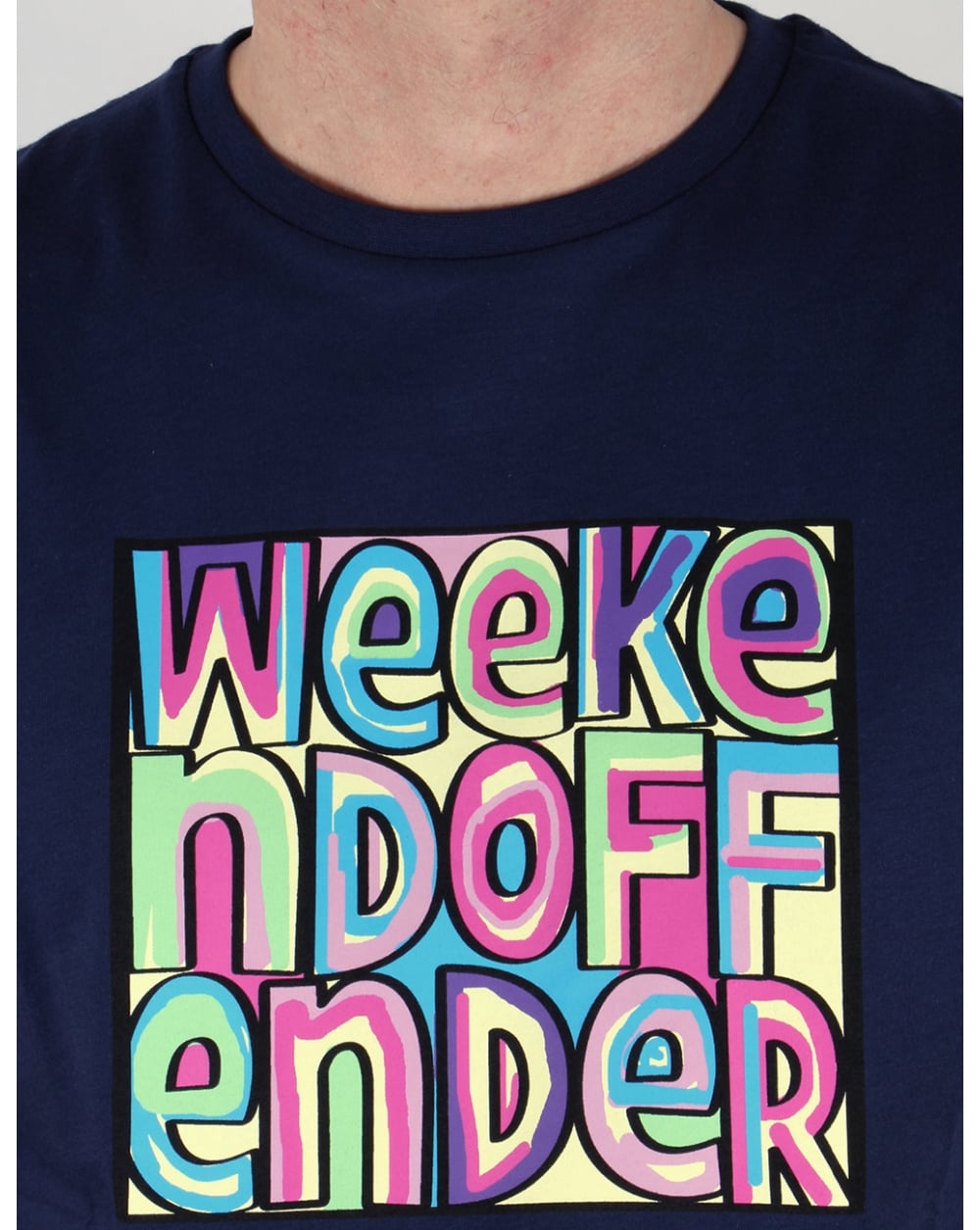 Weekend Offender Mad Cyril T-Shirt Marineblau