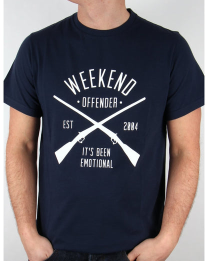 Weekend Offender Rifles T-Shirt Marineblau