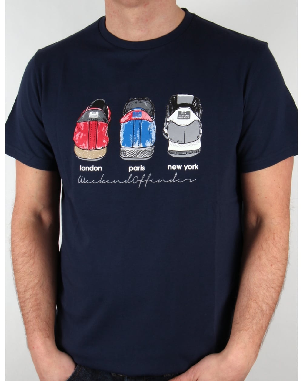 Weekend Offender Heels T-Shirt Marineblau