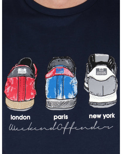 Weekend Offender Heels T-Shirt Marineblau