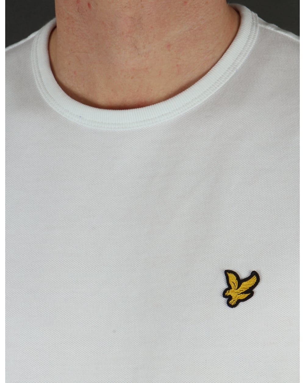 Lyle And Scott – Piqué-T-Shirt in Weiß
