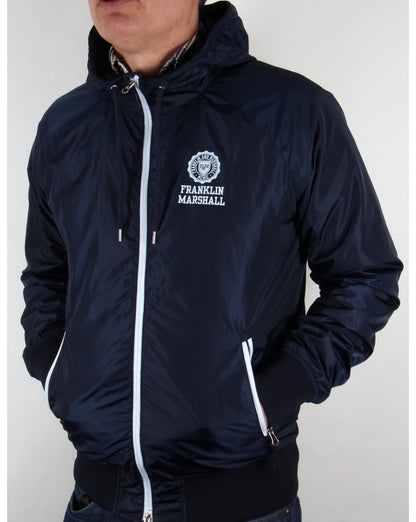 Franklin And Marshall Uni Zip Kapuzenjacke Marine