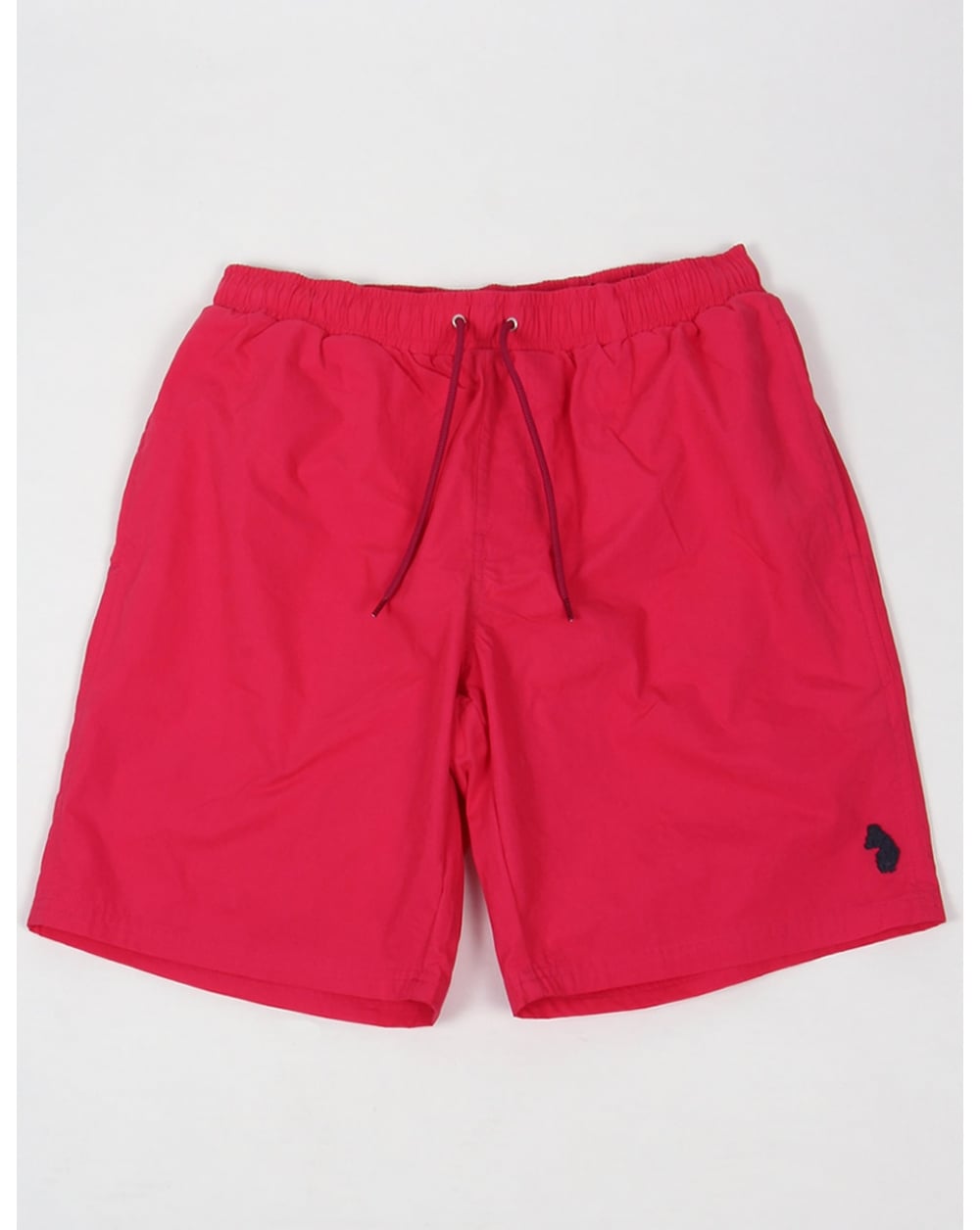 Luke Cagys – Knielange Badeshorts in Pop Pink