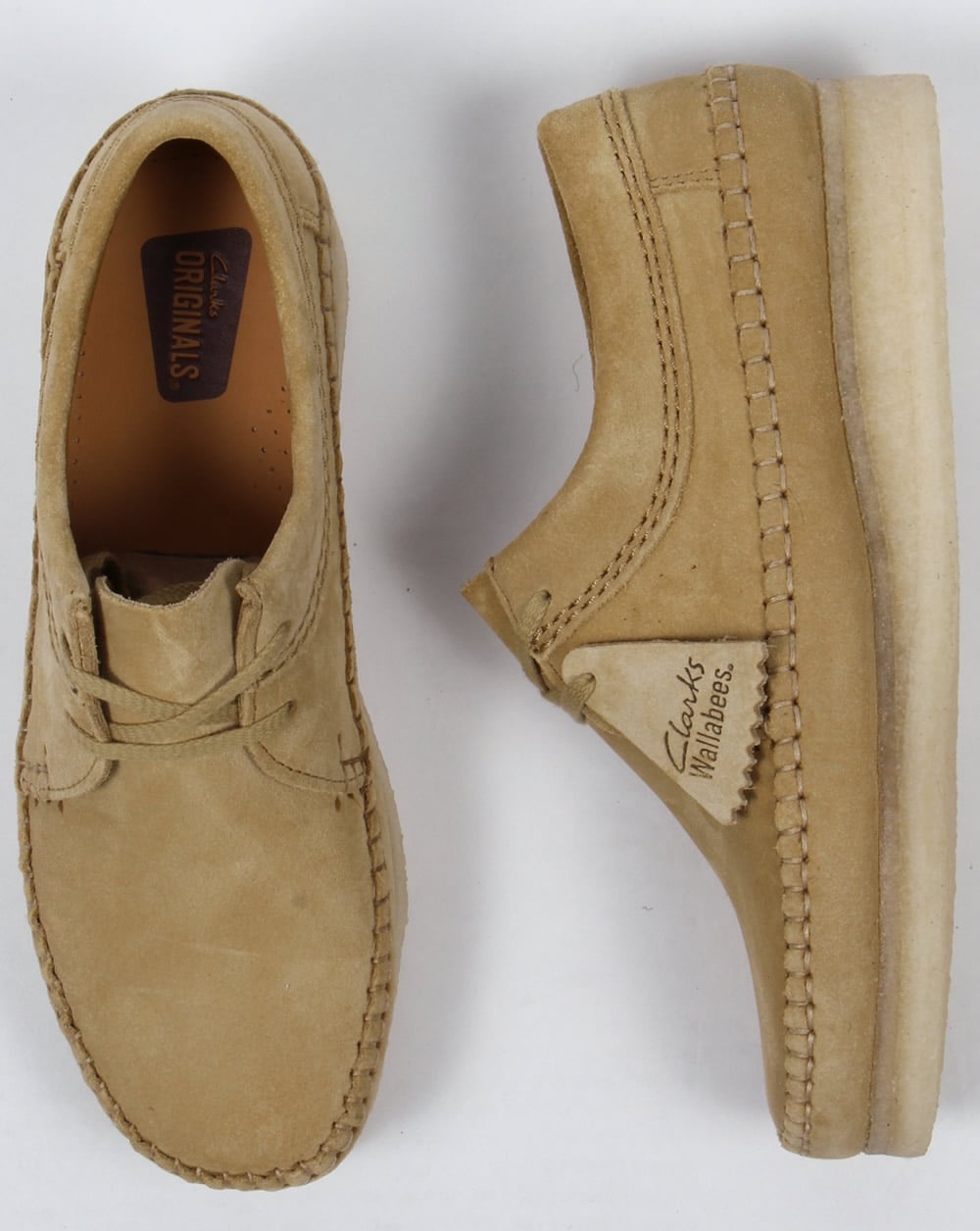 Clarks Originals Weaver Wildlederschuhe Ahorn
