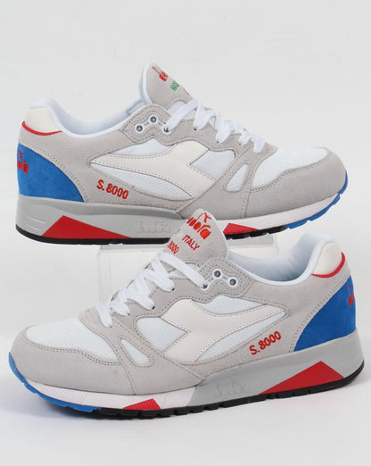 Diadora S8000 Premium Italy Sneakers Weiß/Mikroblau