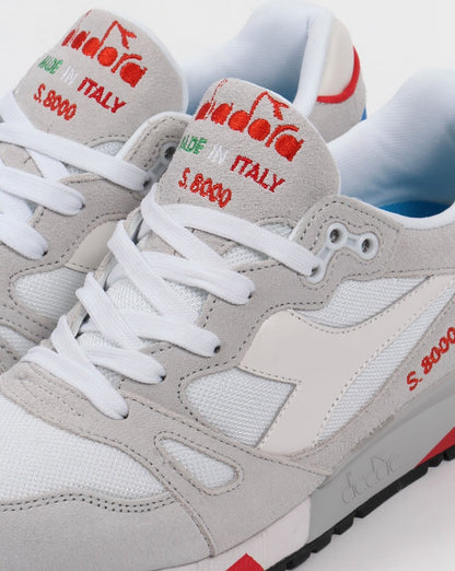 Diadora S8000 Premium Italy Sneakers Weiß/Mikroblau