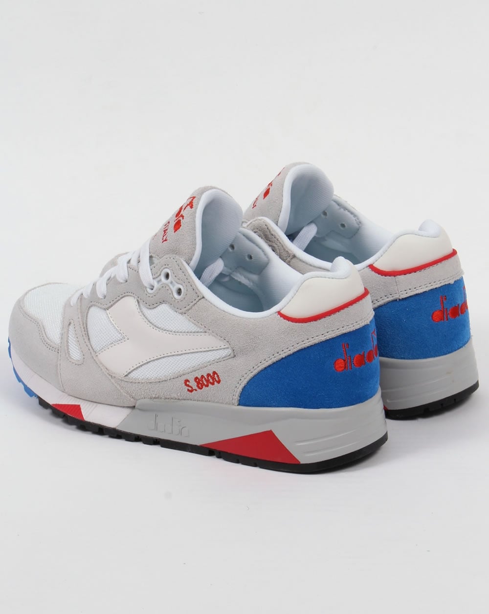 Diadora S8000 Premium Italy Sneakers Weiß/Mikroblau