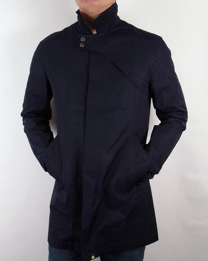 Pretty Green – Mayfair Trenchcoat, Marineblau