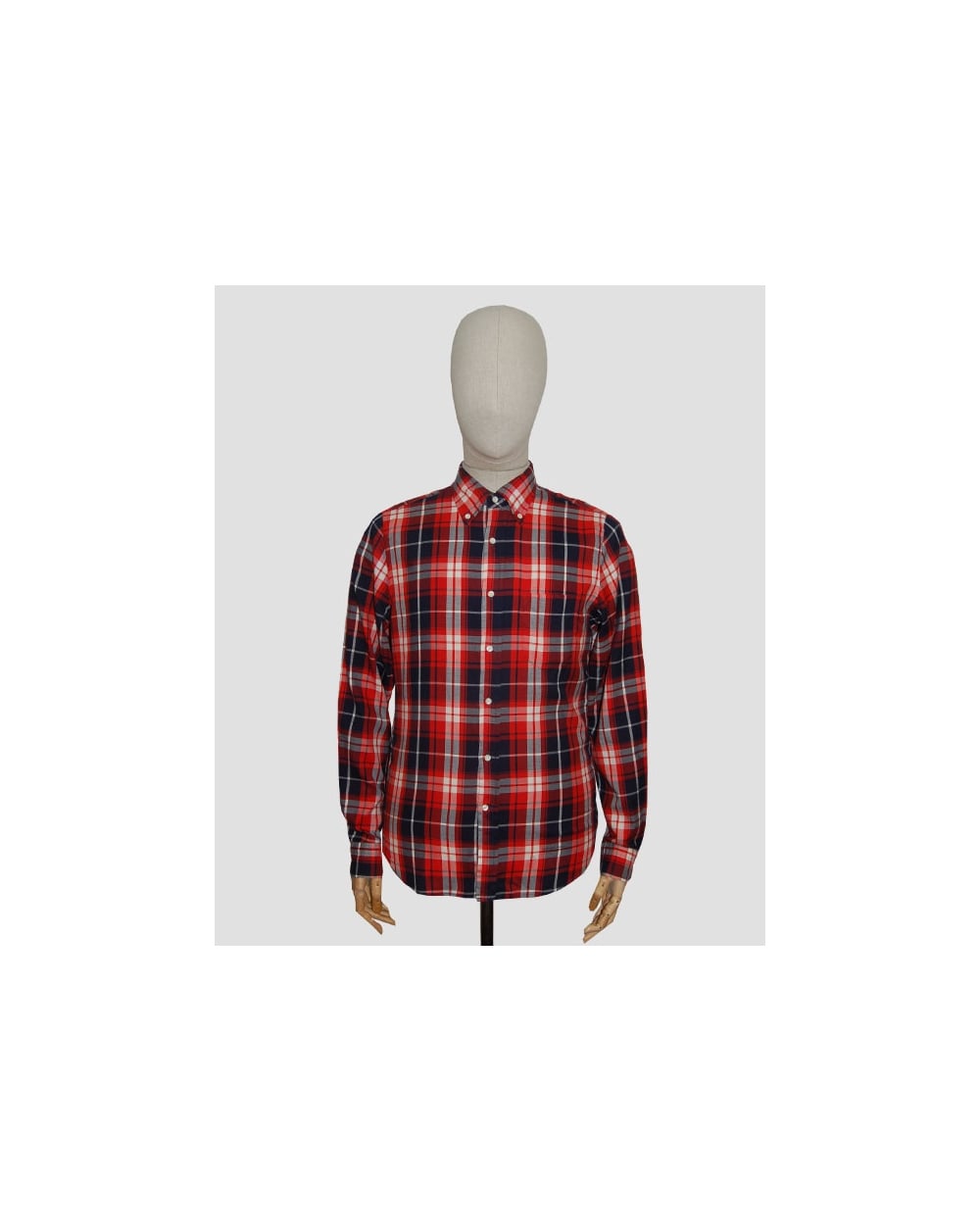Gant Rugger Windblown Twill Karohemd Rot