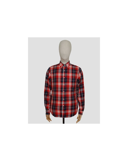 Gant Rugger Windblown Twill Karohemd Rot