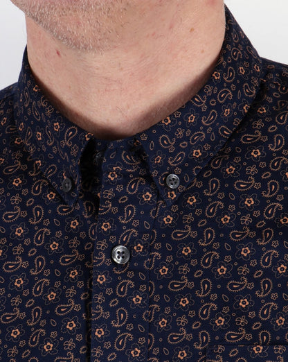 Pretty Green Byland Hemd Marineblau