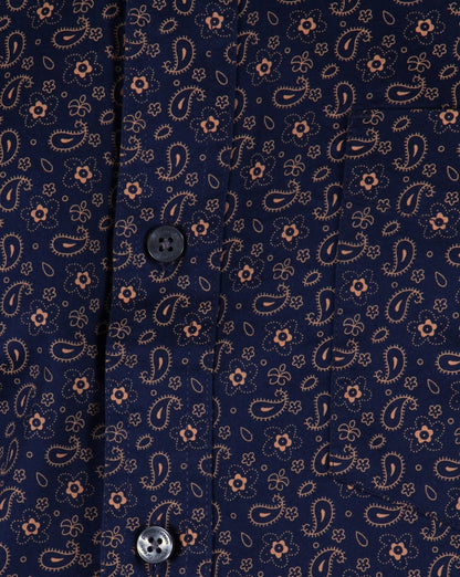 Pretty Green Byland Hemd Marineblau