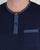 Pretty Green Bankhall Grandad Collar T-shirt Navy