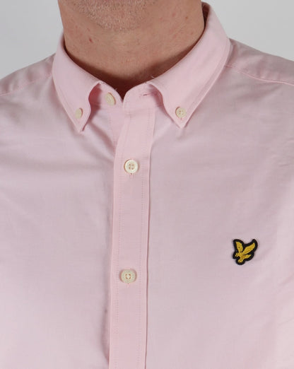 Lyle And Scott Oxford Kurzarmhemd Rosa Sorbet