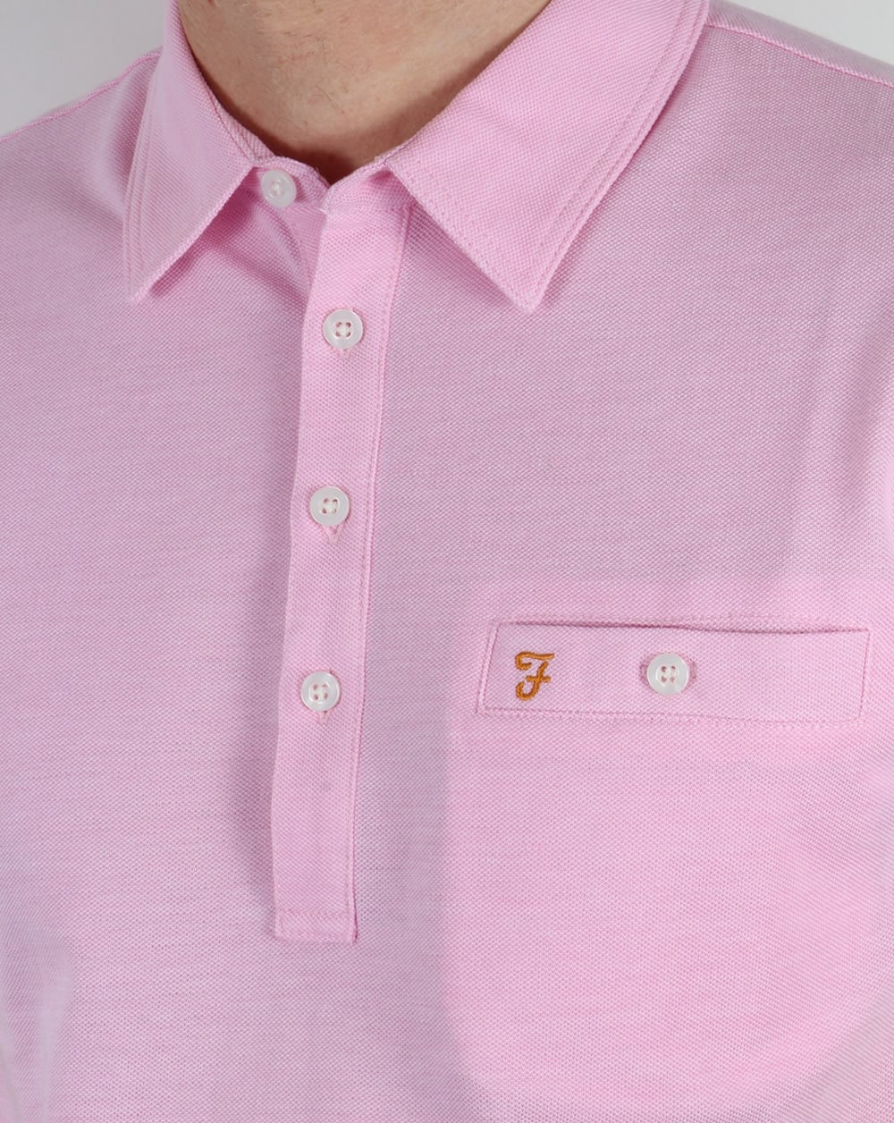 Farah Vintage Tennyson Poloshirt Horizon Pink