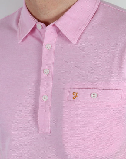 Farah Vintage Tennyson Poloshirt Horizon Pink