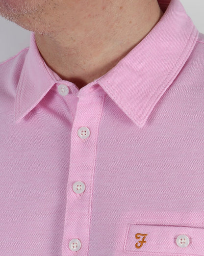 Farah Vintage Tennyson Poloshirt Horizon Pink