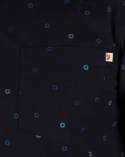 Farah Vintage Eamont Hemd Dunkelblau