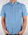 Farah Vintage Argyle Short Sleeve Shirt Sierra Blue