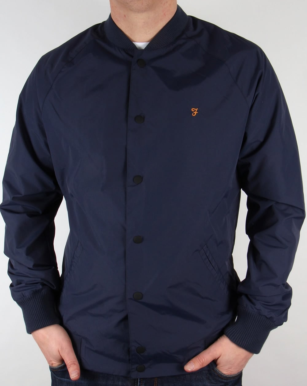 Farah – Bellinger – Bomberjacke in Marineblau