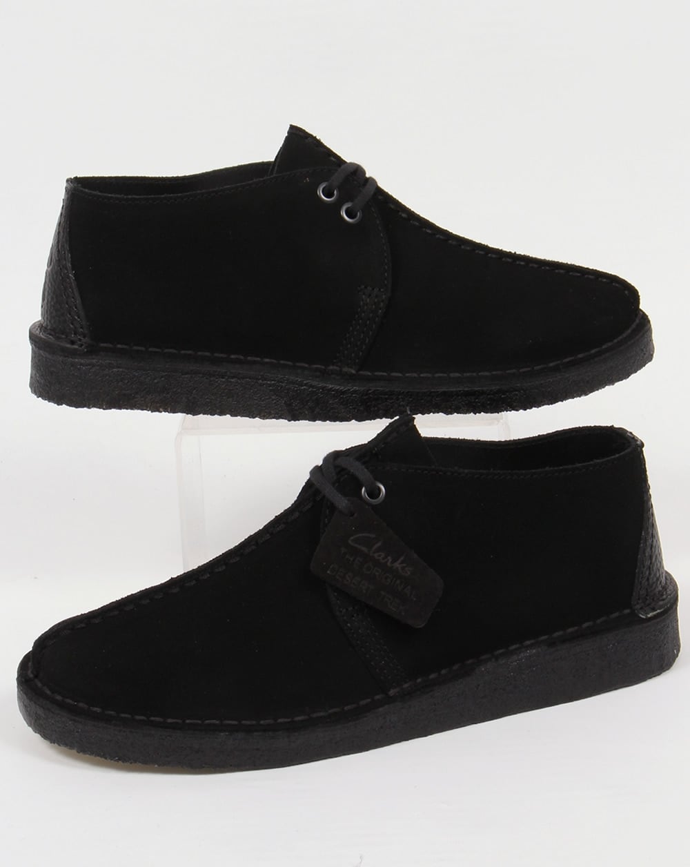 Clarks Originals – Desert Trek – Schwarze Wildlederschuhe
