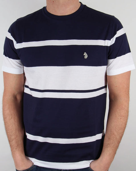 Luke Normandy Stripe T-shirt Marina Blue