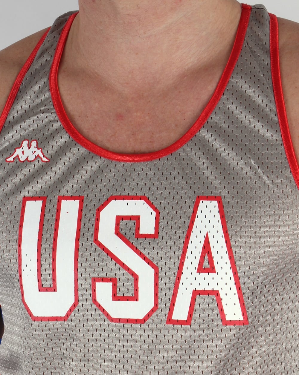 Robe Di Kappa LA84 USA Olympiaweste Silbergrau