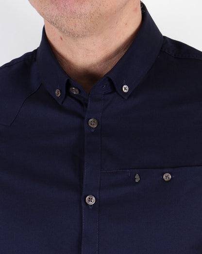 Luke Bridgenorth Kurzarmhemd Marineblau