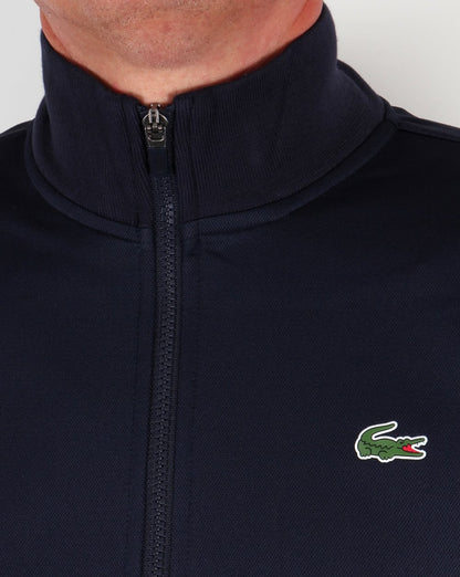 Lacoste – Trainingsoberteil mit Schulterstreifen, Marineblau/Royalblau/Weiß