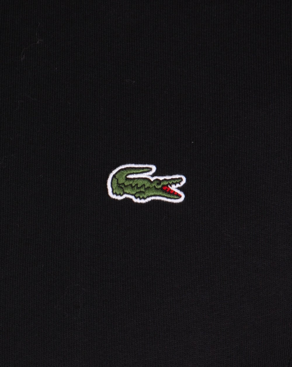 Lacoste – Schwarzes Trainingsoberteil mit Reißverschluss