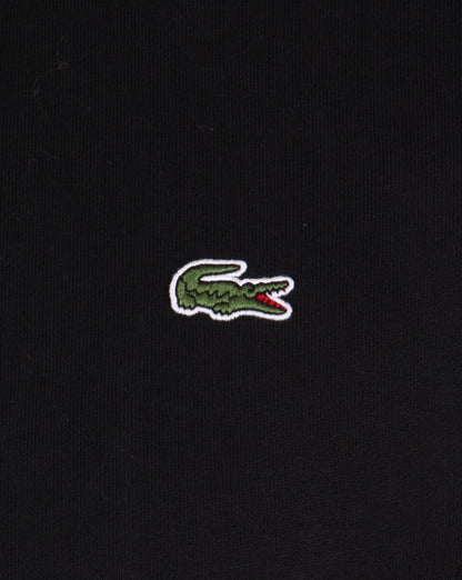 Lacoste – Schwarzes Trainingsoberteil mit Reißverschluss