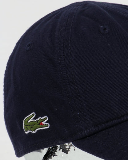 Lacoste Gabardine Baseballkappe Marine