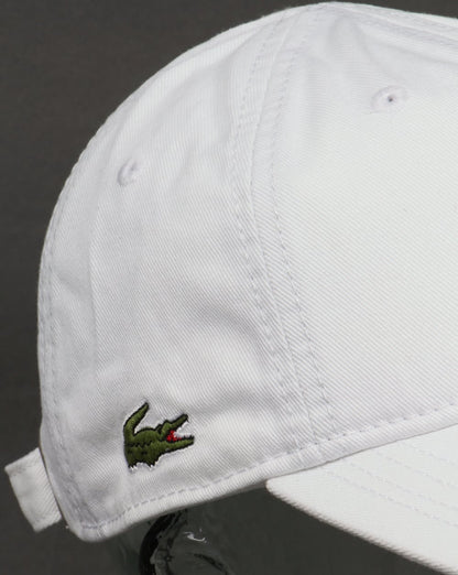 Lacoste Gabardine Baseballkappe Weiß