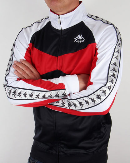 Robe Di Kappa Trafford Trainingsjacke Marineblau/Rot/Weiß