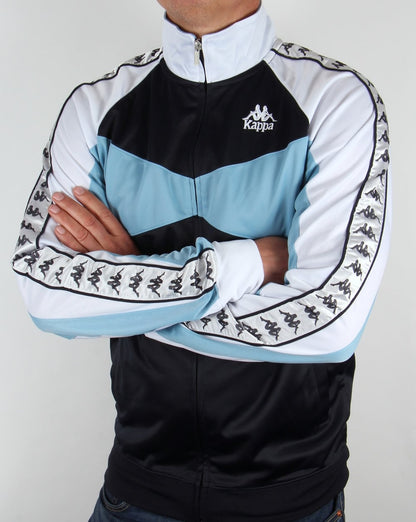 Robe Di Kappa Trafford Trainingsjacke Marineblau/Himmelblau/Weiß