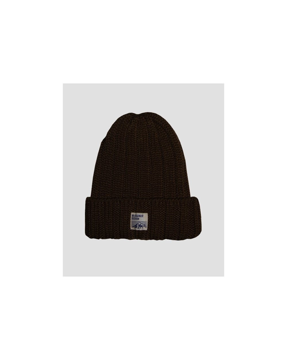 Mt Rainier Design Strickmütze Olivgrün