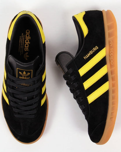 Adidas Hamburg Sneaker in Schwarz/Zitrone Oslo