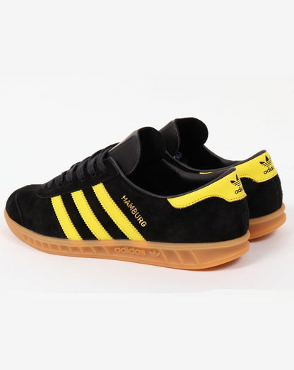 Adidas Hamburg Sneaker in Schwarz/Zitrone Oslo