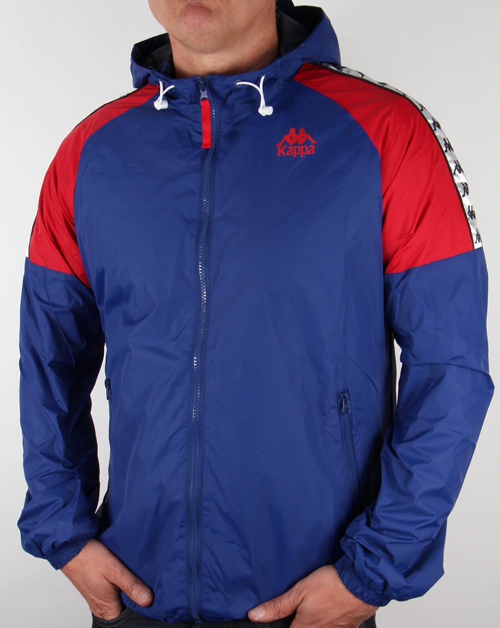 Robe Di Kappa Anfield Kapuzenjacke Königsblau/Rot