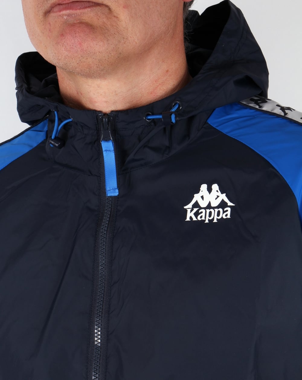 Robe Di Kappa Anfield Kapuzenjacke Marineblau/Königsblau