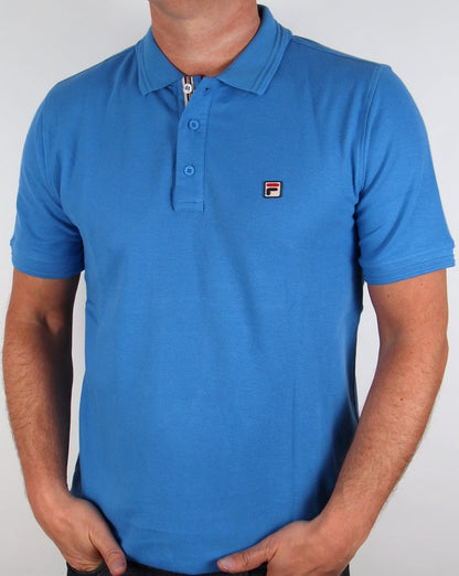 Fila Vintage Smarta Poloshirt Ozeanblau