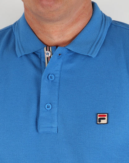 Fila Vintage Smarta Poloshirt Ozeanblau