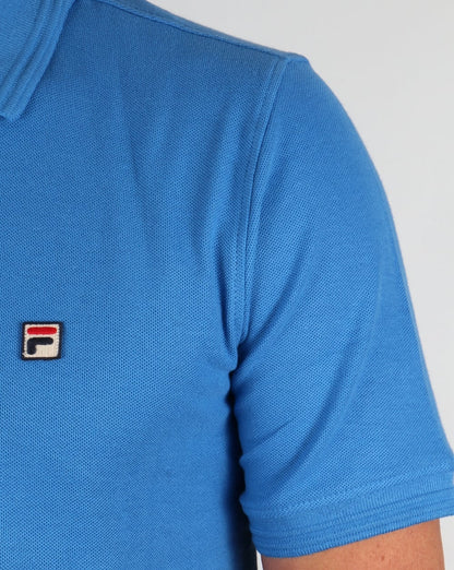 Fila Vintage Smarta Poloshirt Ozeanblau