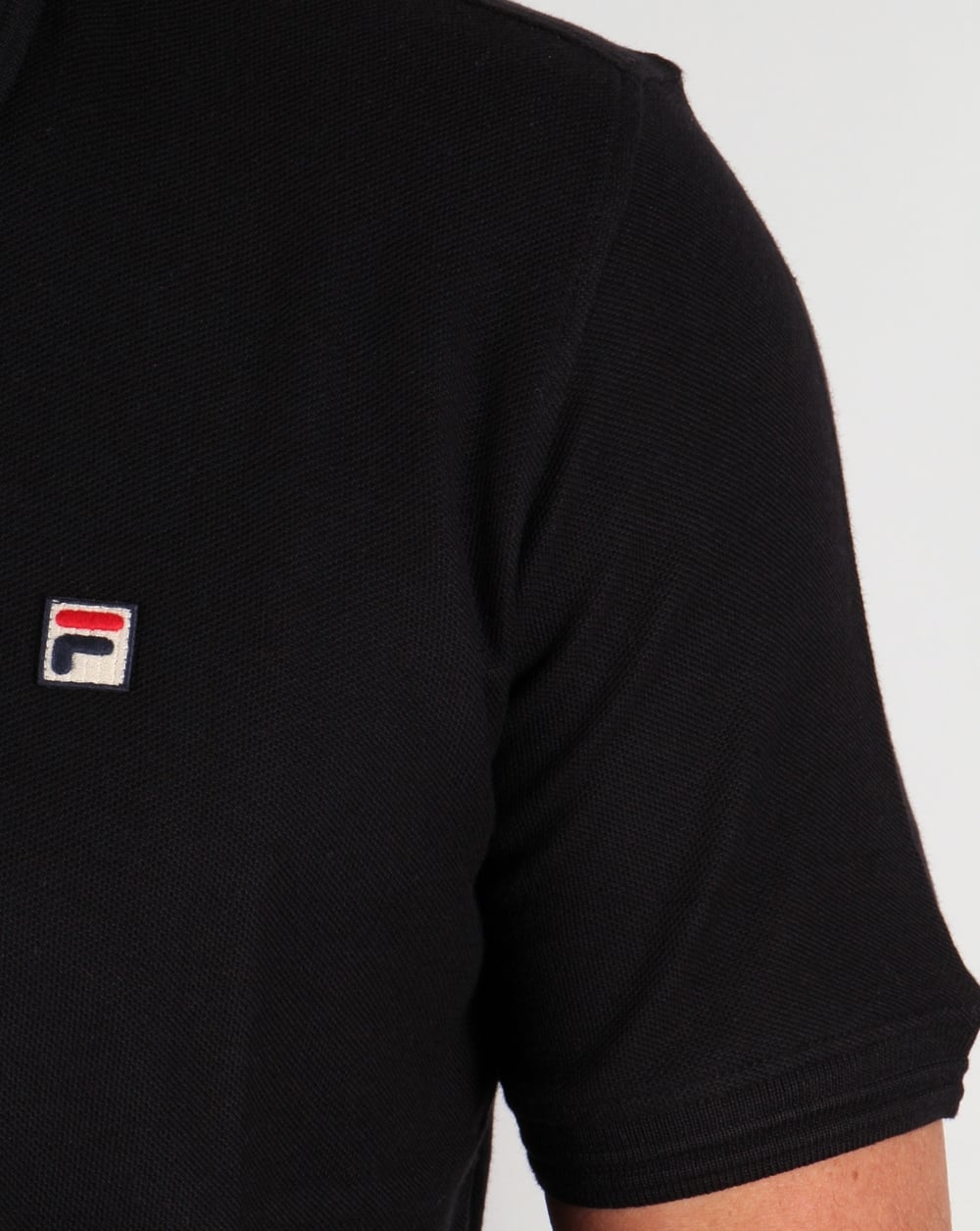 Fila Vintage Smarta Poloshirt Schwarz